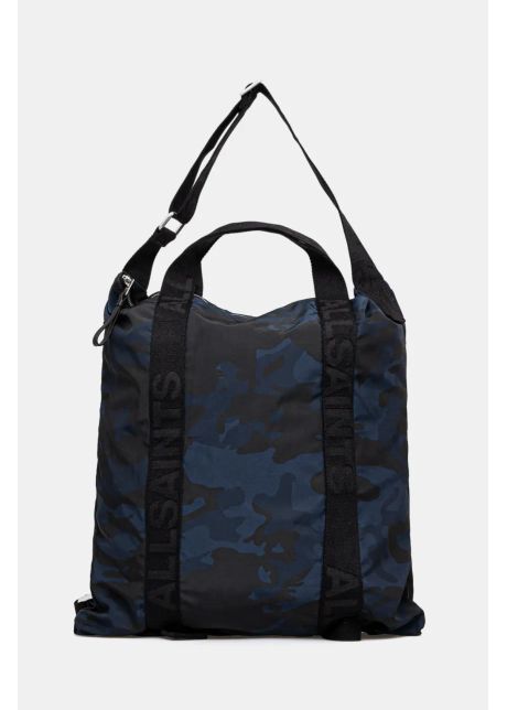Allsaints geanta kei culoarea albastru marin m005xc