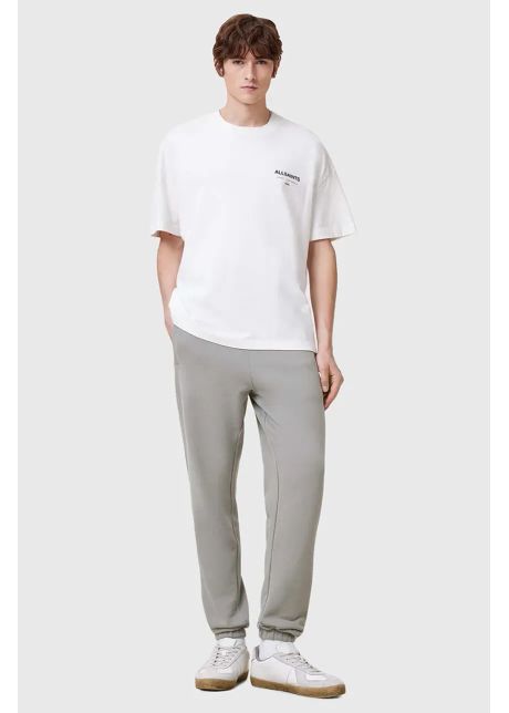 Allsaints pantaloni de trening din bumbac raven sweatpant culoarea gri neted m031ta