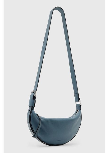 Allsaints po et de piele half moon culoarea alb w301xb