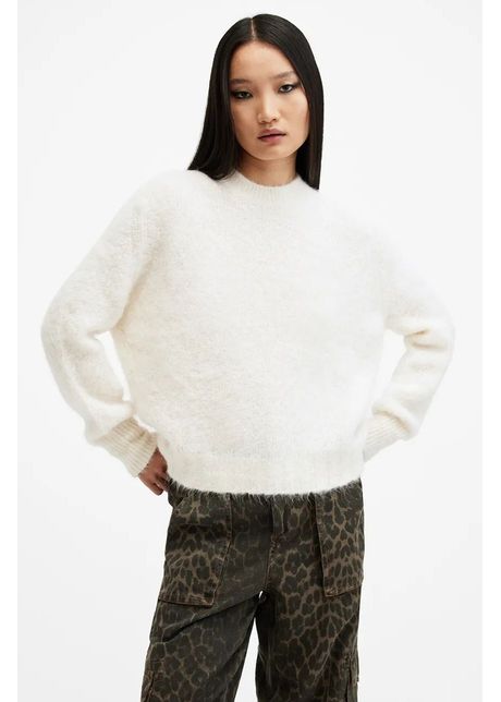 Allsaints pulover de lana vortex jumper femei culoarea alb c lduros w032kb