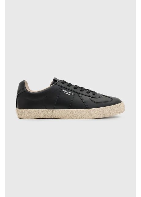 Allsaints sneakers din piele jaimee leather low top barbati culoarea negru m001fb