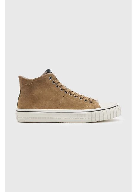 Allsaints tenisi de piele lewis barbati culoarea bej lewis