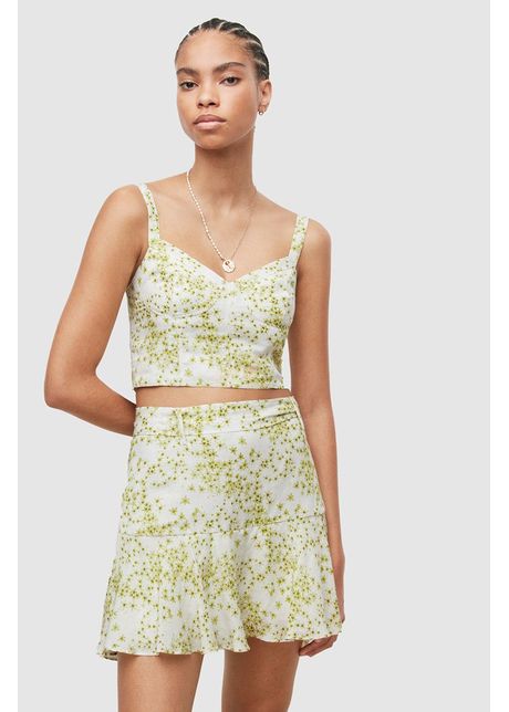 Allsaints top femei culoarea verde