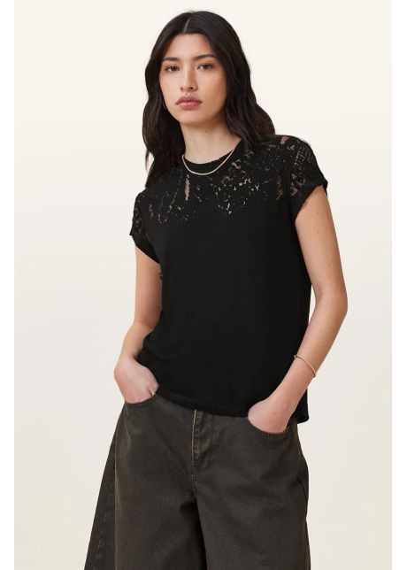 Allsaints tricou anna femei culoarea negru w188jb