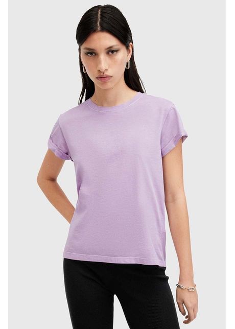 Allsaints tricou din bumbac anna femei culoarea violet w191jb