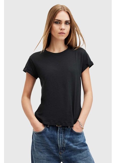 Allsaints tricou din bumbac anna tee femei culoarea negru w238jb