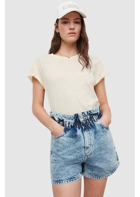 Allsaints tricou din bumbac culoarea alb