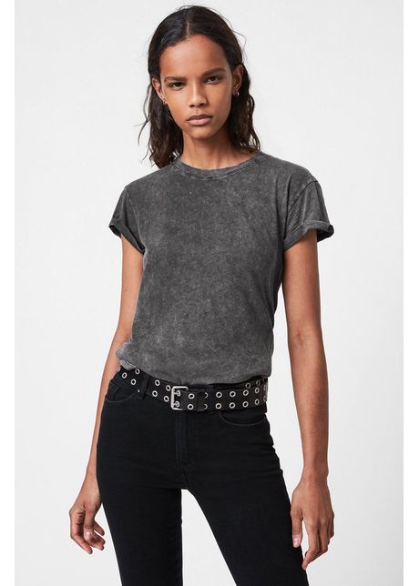 Allsaints tricou din bumbac culoarea gri