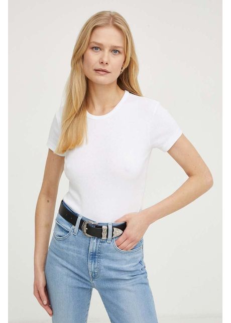 Allsaints tricou din bumbac femei culoarea alb