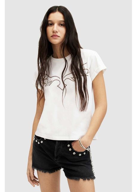 Allsaints tricou din bumbac randal anna tee femei culoarea alb wm583z