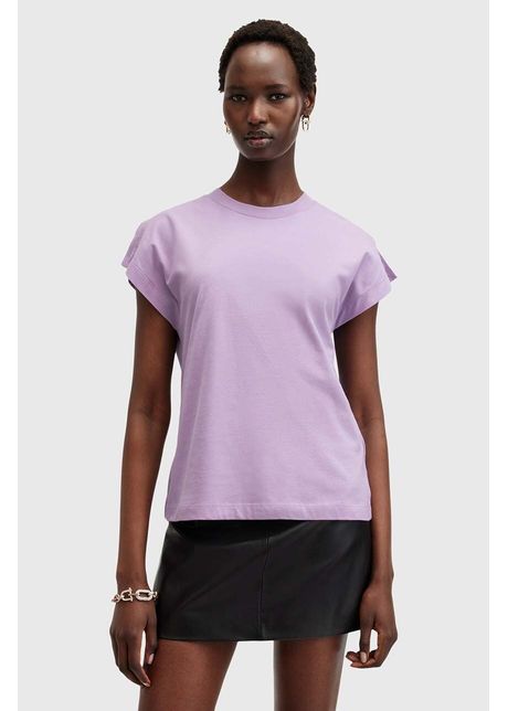 Allsaints tricou din bumbac rue tee femei culoarea violet w185jb