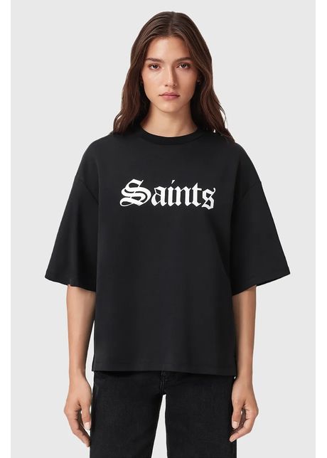 AllSaints tricou din bumbac SAINT culoarea negru, W139JD