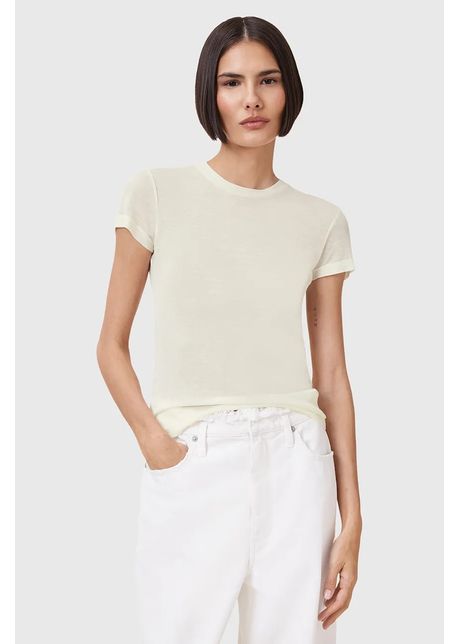 Allsaints tricou june culoarea bej w182jc