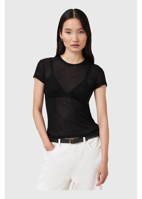Allsaints tricou june culoarea negru w182jc