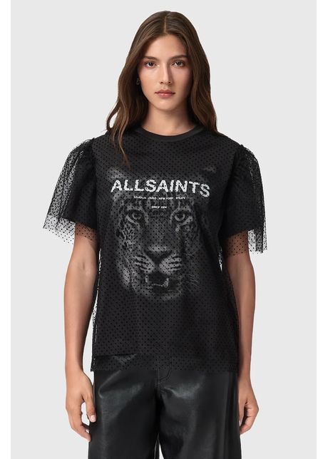 AllSaints tricou ROAR culoarea negru, W075JD
