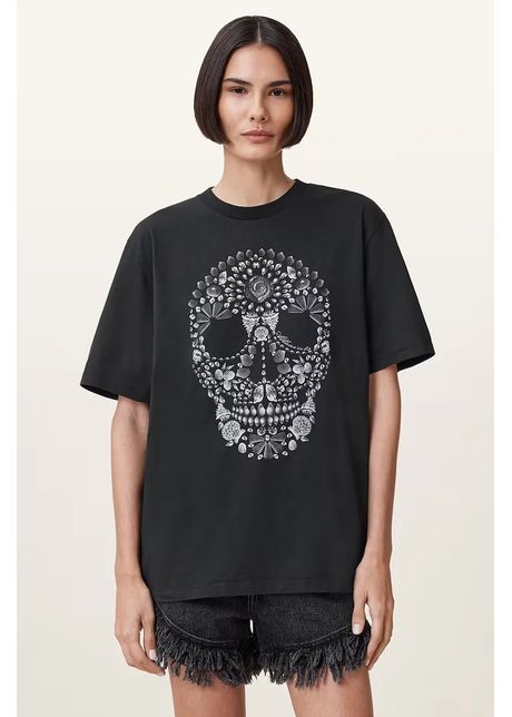 AllSaints tricou SHKULL culoarea negru, W146JC
