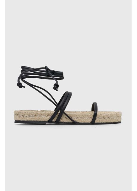 Alohas sandale de piele rayna femei culoarea negru s100322 01