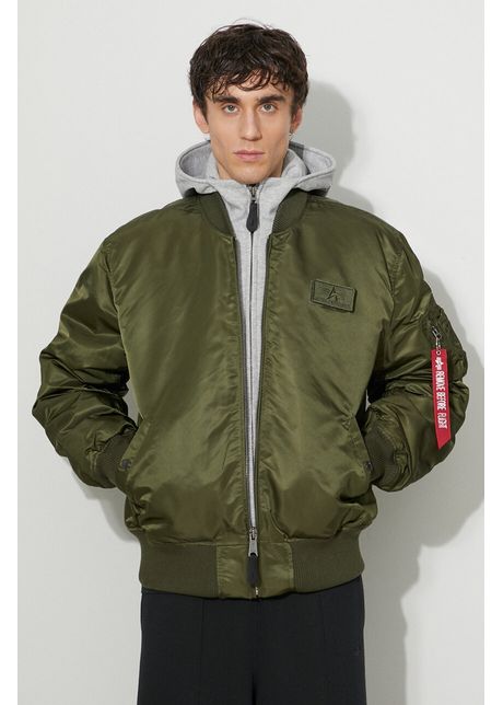 Alpha Industries geacă bomber MA-1 D-Tec bărbați, culoarea verde, de tranziție 183110.257-green
