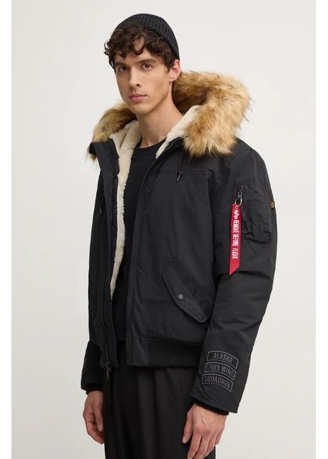 Alpha industries geaca barbati culoarea negru de tranzitie 148129
