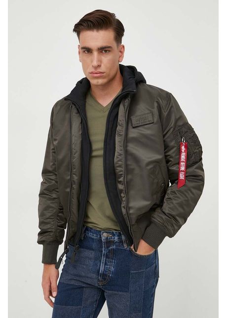 Alpha industries geaca bomber ma 1 d tec barbati culoarea verde de iarna