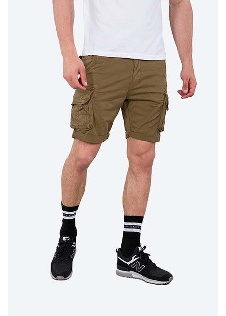 Alpha industries pantaloni scur i b rba i culoarea maro 176203 13 brown