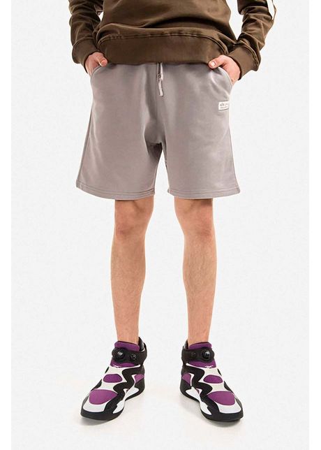 Alpha industries pantaloni scur i din bumbac culoarea gri 106365 643 grey