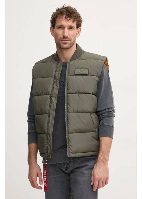Alpha industries vest puffer vest b rba i culoarea verde de tranzi ie 118109 142 green