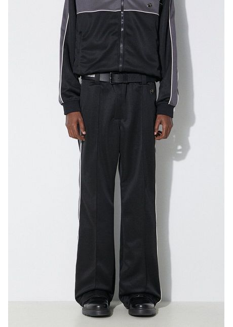 Ambush pantaloni de trening track pants culoarea negru cu imprimeu bmcj003s24jer