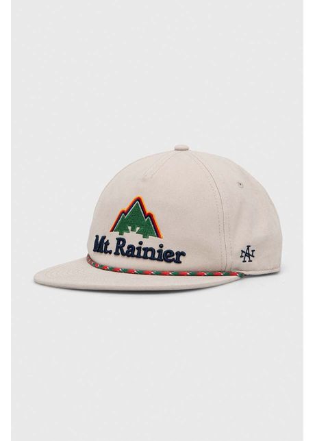 American needle apc de baseball din bumbac mount rainier culoarea bej cu imprimeu