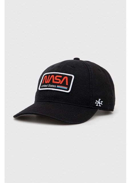American needle apc de baseball din bumbac nasa culoarea negru cu imprimeu