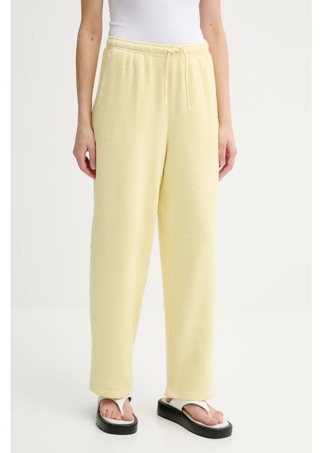 American vintage pantaloni de trening culoarea galben uni yti05ae25