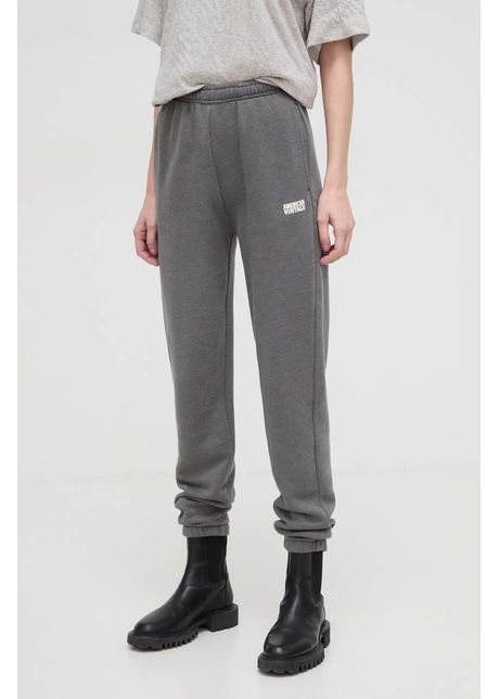 American vintage pantaloni de trening culoarea gri melanj