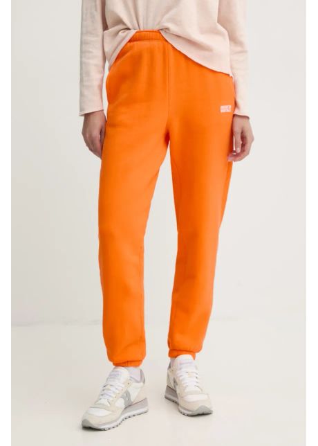 American vintage pantaloni de trening culoarea portocaliu neted izu05be25