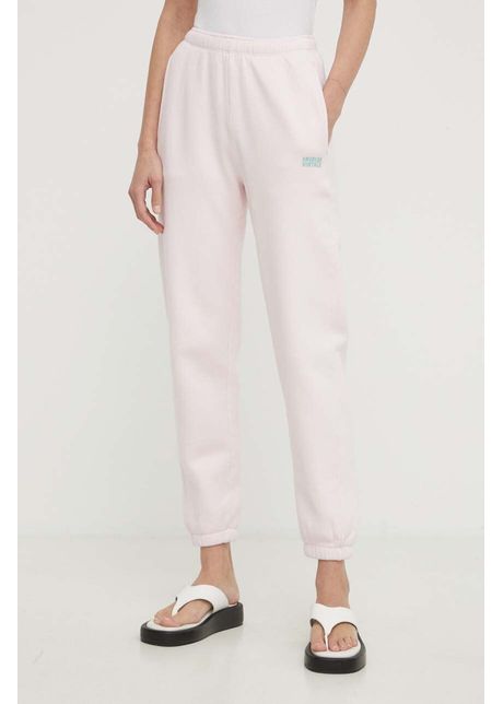 American vintage pantaloni de trening culoarea roz neted