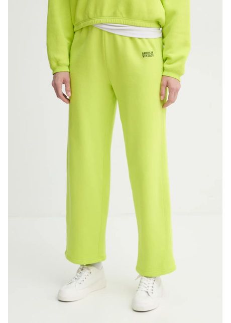 American vintage pantaloni de trening culoarea verde uni izu05ae25