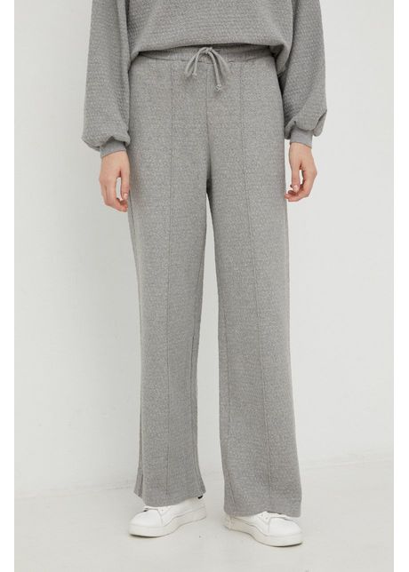 American vintage pantaloni de trening femei culoarea gri melanj