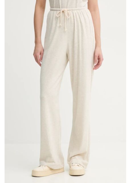 American vintage pantaloni de trening femei culoarea gri neted ypa05ae25