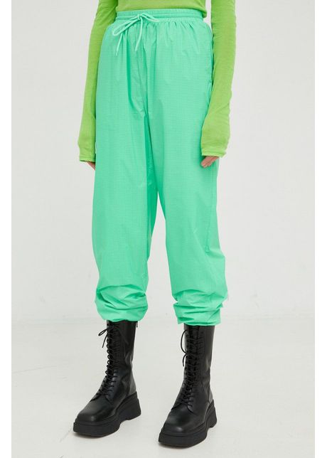 American vintage pantaloni de trening femei culoarea verde