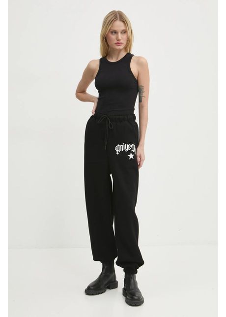 Aniye by pantaloni de trening culoarea negru cu imprimeu 181498