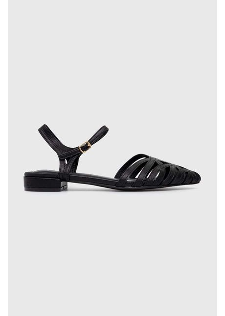 Answear lab balerini culoarea negru cu toc deschis