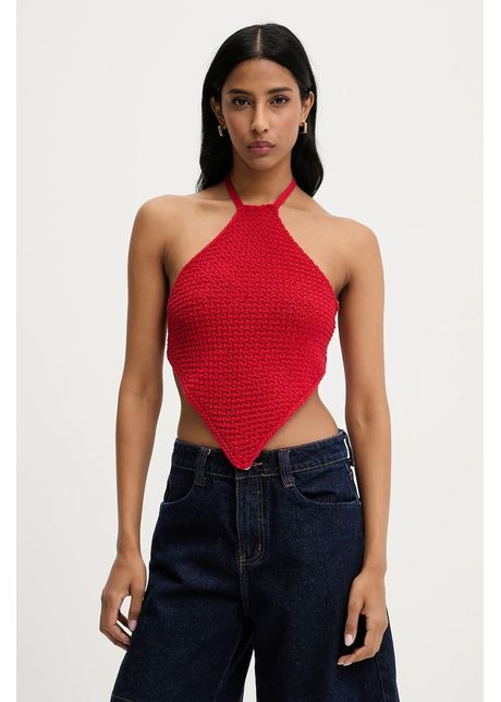 Answear lab bluz femei culoarea rosu uni