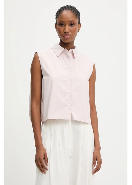 Answear.LAB bluza din bumbac culoarea roz, neted