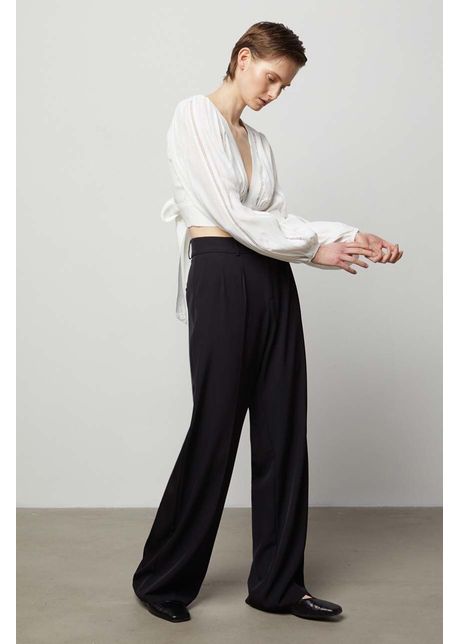 Answear Lab bluza femei, culoarea alb, neted