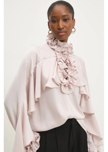 Answear Lab bluza femei, culoarea alb, neted