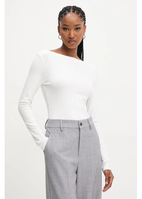 Answear lab bluza femei culoarea alb neted