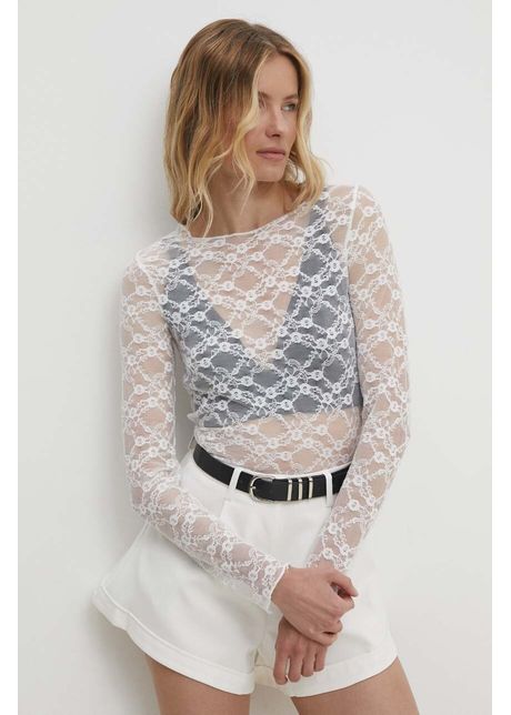 Answear lab bluza femei culoarea alb neted
