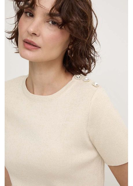 Answear lab bluza femei culoarea bej neted