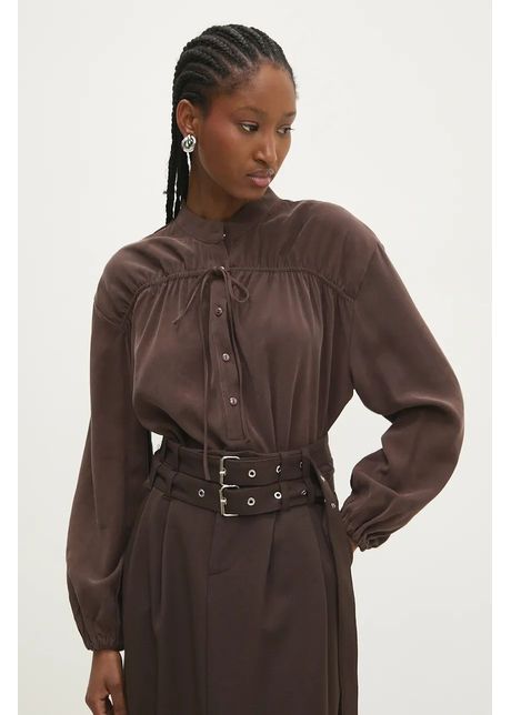 Answear lab bluza femei culoarea maro