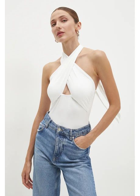 Answear lab body femei culoarea alb