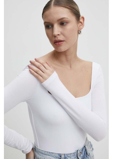 Answear lab body femei culoarea alb